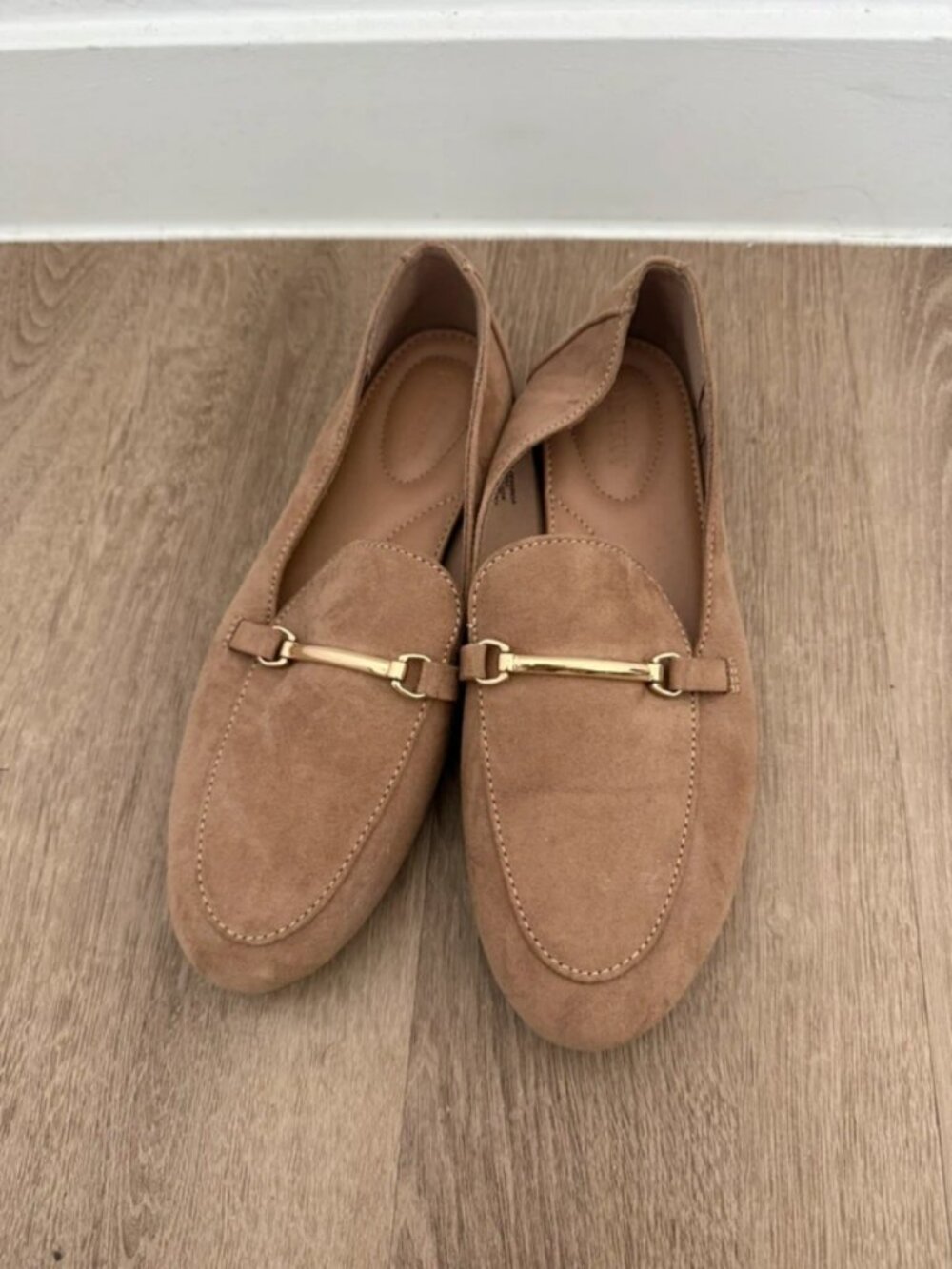 Old Navy Suede Taupe Loafers